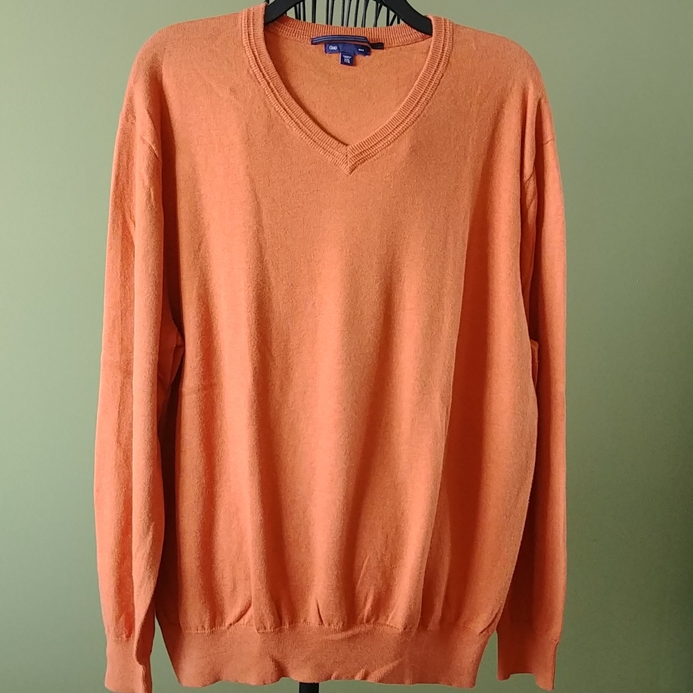 GAP, SIZE XXL, 100% COTTON Summer V neck Unisex sweater.
